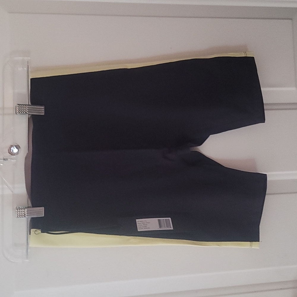 NOLI PACE BIKE SHORT: BLACK/YELLOW: NWT: SIZE S
